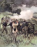 unknow artist Field Artillery in Action Spain oil painting reproduction